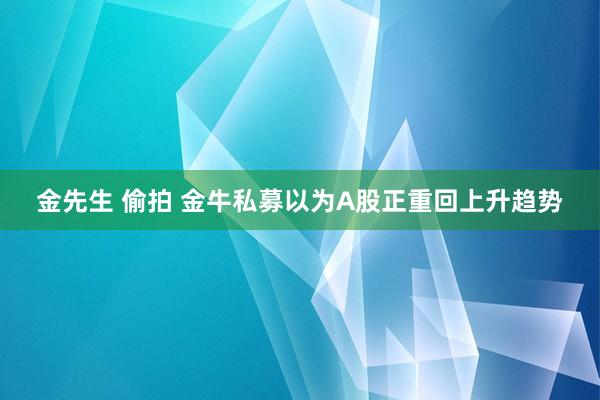 金先生 偷拍 金牛私募以为A股正重回上升趋势