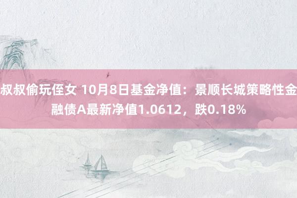 叔叔偷玩侄女 10月8日基金净值：景顺长城策略性金融债A最新净值1.0612，跌0.18%