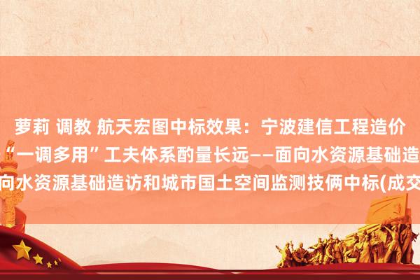 萝莉 调教 航天宏图中标效果：宁波建信工程造价探求事务通盘限公司对于“一调多用”工夫体系酌量长远——面向水资源基础造访和城市国土空间监测技俩中标(成交)效果公告