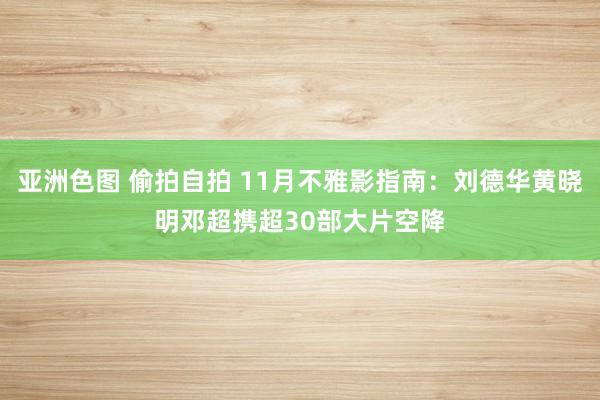 亚洲色图 偷拍自拍 11月不雅影指南：刘德华黄晓明邓超携超30部大片空降